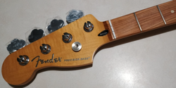 UNPLAYED FENDER PLAYER PLUS  LEFT HAND PRECISION BASS GUITAR NECK