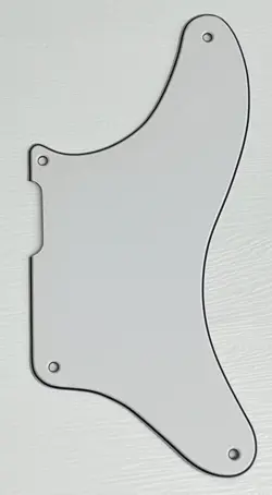 PICKGUARD COMPATIBLE FOR FIT FENDER TELE LA CABRONITA MEXICAN STYLE GUITAR WHITE