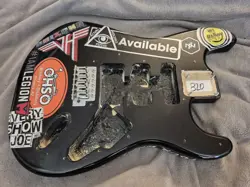 SQUIER BY FENDER STRATOCASTER STRAT ELECTRIC GUITAR BODY BLACK FULL THICKNESS