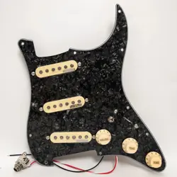 FITS FENDER STRAT GUITAR PREWIRED LOADED PICKGUARD WILKINSON ALNICO V PICKUPS