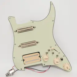 FITS FENDER STRAT GUITAR PREWIRED LOADED PICKGUARD COIL SPLITTIN SSH PICKUPS