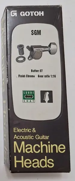 NEW GOTOH SGM INLINE TUNERS 80'S FENDER JAPAN STANDARD STRATOCASTER STRAT CHROME