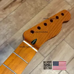 ROASTED MAPLE TELE NECK NITRO SATIN FITS TELECASTER WARMOTH FENDER TM02G