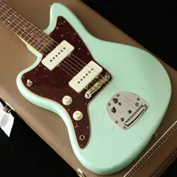FENDER CUSTOM SHOP 1962 JAZZMASTER LEFT HAND JOURNEYMAN RELIC SURF PEARL