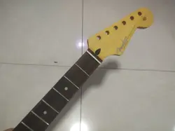 MATT YELLOW 22 FRET ST ELECTRIC GUITAR NECK ROSEWOOD FINGERBOARD FOR DIY FENDER