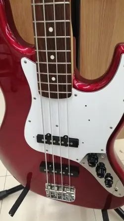 FENDER JAPAN JAZZ BASS CANDY APPLE RED USED 1994 MAPLE NECK ROSEWOOD FINGERBOARD
