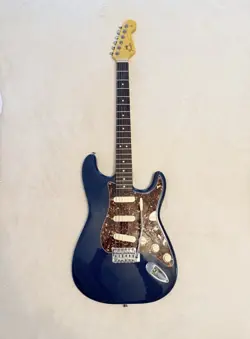 CUSTOM FENDER STRATOCASTER STYLE BLUE ELECTRIC GUITAR BUILD