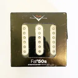 FENDER CUSTOM SHOP FAT '50S STRATOCASTER PICKUPS WHITE PICKUP SET