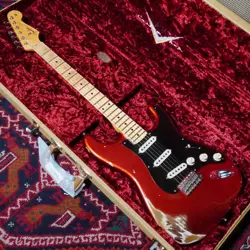 FENDER CUSTOM SHOP 1959 STRATOCASTER HEAVY RELIC MAPLE NECK CANDY APPLE RED 2021