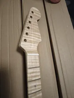 4A 21 FRET ELECTRIC GUITAR NECK FLAME ROASTED MAPLE FOR FENDER ST START