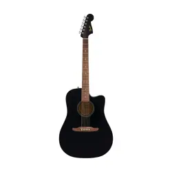 FENDER CALIFORNIA DEBUT REDONDO CE SERIES ACOUSTIC GUITAR, BLACK
