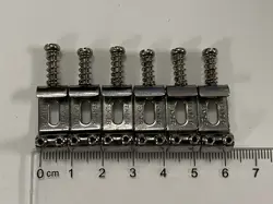 GENUINE FENDER LOGO STAMPED SADDLES - STRATOCASTER STRAT . FROM PW29 SET