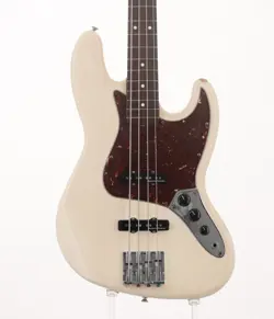 ELECTRIC BASS GUITAR FENDER MEXICO CLASSIC 60S JAZZ WHITE ALDER ROSEWOOD USED