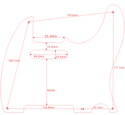 FOR FENDER TELECASTER TELE 5 HOLE GUITAR PICKGUARD 4 PLY IVORY WHITE PEARL