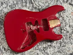 1982 1983 FENDER BULLET GUITAR BODY RED ORIGINAL