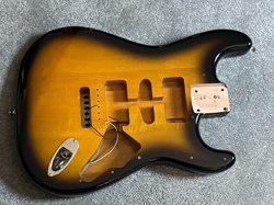 FENDER JV MODIFIED 50S STRATOCASTER GUITAR BODY SUNBURST JAPAN MIJ 3 LB 14 OZ