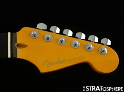 USED B STOCK FENDER AMERICAN ULTRA II STRAT NECK + LOCKING TUNERS, EBONY