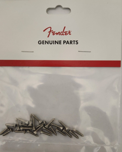 FENDER CHROME GUITAR PICKGUARD MOUNTING SCREWS 0994923000