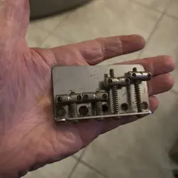 VINTAGE CIRCA 1969 1970S FENDER BASS BRIDGE FOR PRECISION OR JAZZ BASS