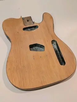 VINTAGE 60'S FENDER TELECASTER GUITAR BODY STRIPPED WOOD ALDER INSTRUMENT