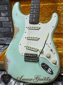 FENDER CUSTOM SHOP 1959 STRATOCASTER HEAVY RELIC   FADED SURF GREEN