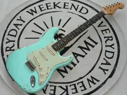 FENDER CUSTOM SHOP 1962 SURF GREEN HEAVY RELIC MADE BY STRATO 2011