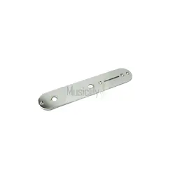 MUSICLILY 32MM WIDTH CONTROL PLATE FOR FENDER TELE TELECASTER GUITAR CHROME NEW