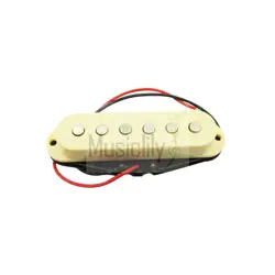 MUSICLILY 50MM SINGLE COIL MIDDLE PICKUP FOR FENDER STRAT STYLE GUITAR CREAM NEW
