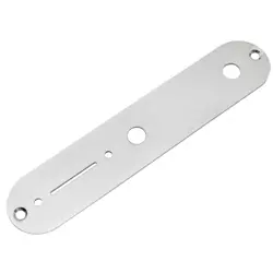 MUSICLILY PRO CHROME 32MM STEEL CONTROL PLATE FOR FENDER TELE TL STANDARD GUITAR