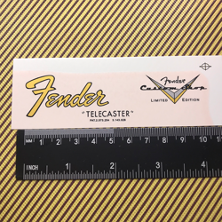 3PCS TELE-66&FENDER GUITAR LOGO DECAL WATERSLIDE TRANSFER GUITARS HEAD HEADSTOCK