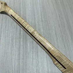 AAA GLOSS COLORED SHELL INLAY 22FRET MAPLE GUITAR NECK PART 25.5 INCH DIY