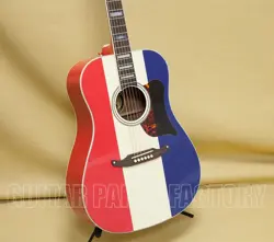 097-1712-398 FENDER BUCK OWENS KINGMAN ACOUSTIC-ELECTRIC GUITAR RED WHITE BLUE