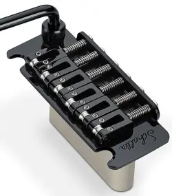 SCHALLER GERMANY VINTAGE TREMOLO WITH ROLLER SADDLES FOR FENDER STRAT BLACK