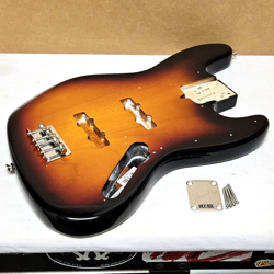 2024 FENDER USA PERFORMER JAZZ BASS GUITAR BODY + HARDWARE - BRIDGE & NECK PLATE