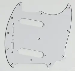 PICKGUARD COMPATIBLE FOR FIT FENDER US MUSTANG CLASSIC SERIES STYLE GUITAR WHITE