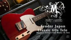 FENDER JAPAN EXCLUSIVE CLASSIC 60S TELE AGED CANDY APPLE RED 2017 W/ FULL M