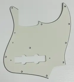PICKGUARD COMPATIBLE FOR FIT FENDER US VINTAGE 74 JAZZ BASS GUITAR PARCHMENT