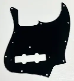 PICKGUARD COMPATIBLE FOR FIT FENDER US VINTAGE 74 JAZZ BASS STYLE GUITAR BLACK