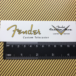 3PCS TELE-59&FENDER GUITAR LOGO DECAL WATERSLIDE TRANSFER GUITARS HEAD HEADSTOCK