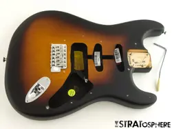 AMERICAN PERFORMER FENDER TIMBER STRAT, BODY + HARDWARE, PINE 2TS SUNBURST
