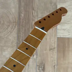ROASTED MAPLE ELECTRIC GUITAR NECK NITRO 22 FRETS FOR FENDER TELE TELECASTER