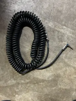 FENDER GUITAR CABLE COIL - BLACK
