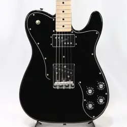 FENDER MADE IN JAPAN TRADITIONAL 70S TELECASTER CUSTOM USED BLACK W/SOFT CASE
