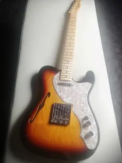 USED FENDER MADE IN JAPAN HERITAGE 60S TELECASTER THINLINE SUNBURST W/GB