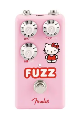 FENDER X HELLO KITTY PINK FUZZ GUITAR EFFECT PEDAL USED