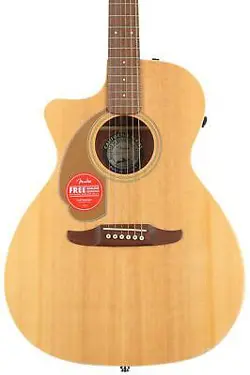 FENDER NEWPORTER PLAYER LEFT-HANDED ACOUSTIC-ELECTRIC GUITAR - NATURAL