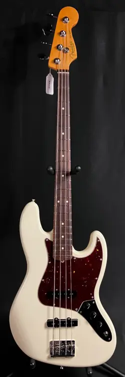 FENDER AMERICAN PROFESSIONAL II JAZZ BASS 4-STRING BASS GUITAR OLYMPIC WHITE W/