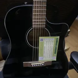 FENDER CD-60SCE ACOUSTIC ELECTRIC GUITAR DREADNOUGHT BLACK WITH CASE