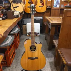 FENDER GA-45SCE ECO ACOUSTIC GUITAR 000 BODY HARD CASE INCLUDED USED