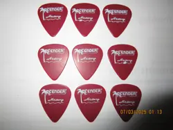 9 PACK FENDER GUITAR PICKS - CALIFORNIA CLEAR IN 